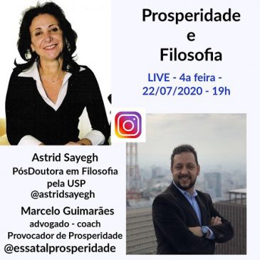 Live Astrid Sayegh – Prosperidade e Filosofia em 22/07/2020